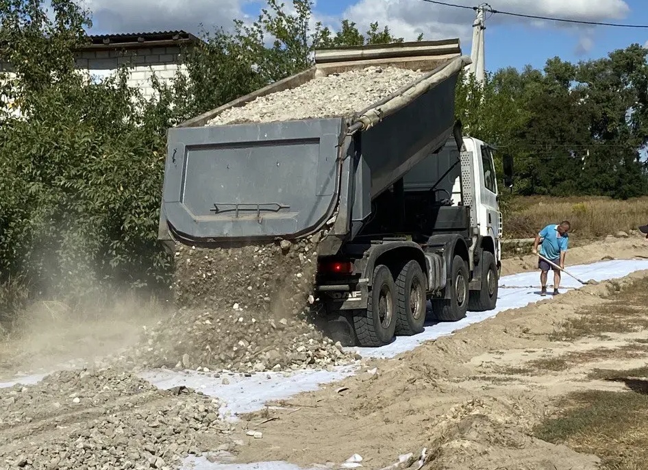 Как отсыпают дороги?